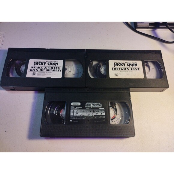 Jackie Chan Lot Of 3 VHS - Twin Dragons, Dragon Fist, Snake & Crane Arts - Picture 6 of 6